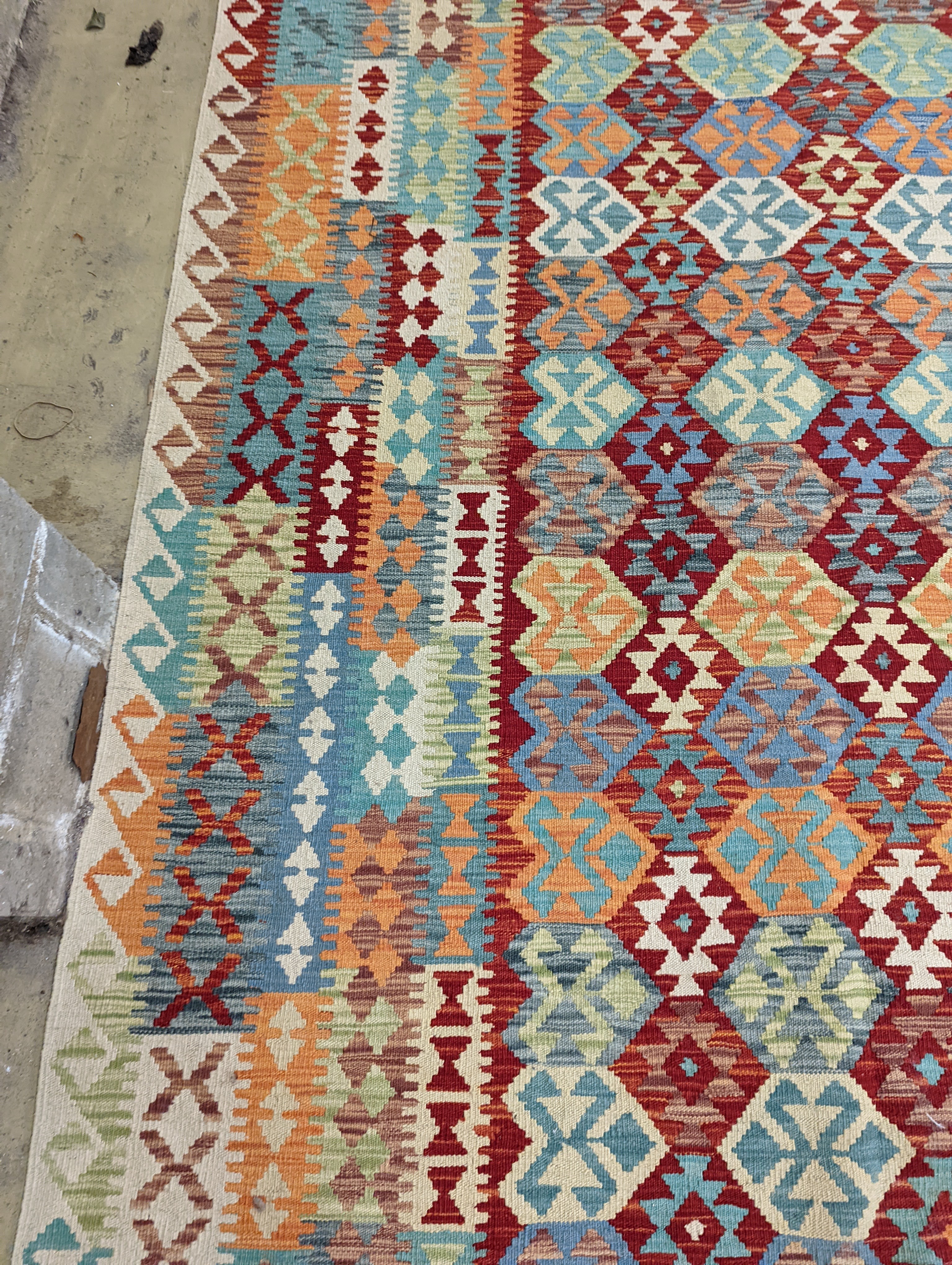 An Anatolian Kilim flatweave carpet, 390 x 300cm